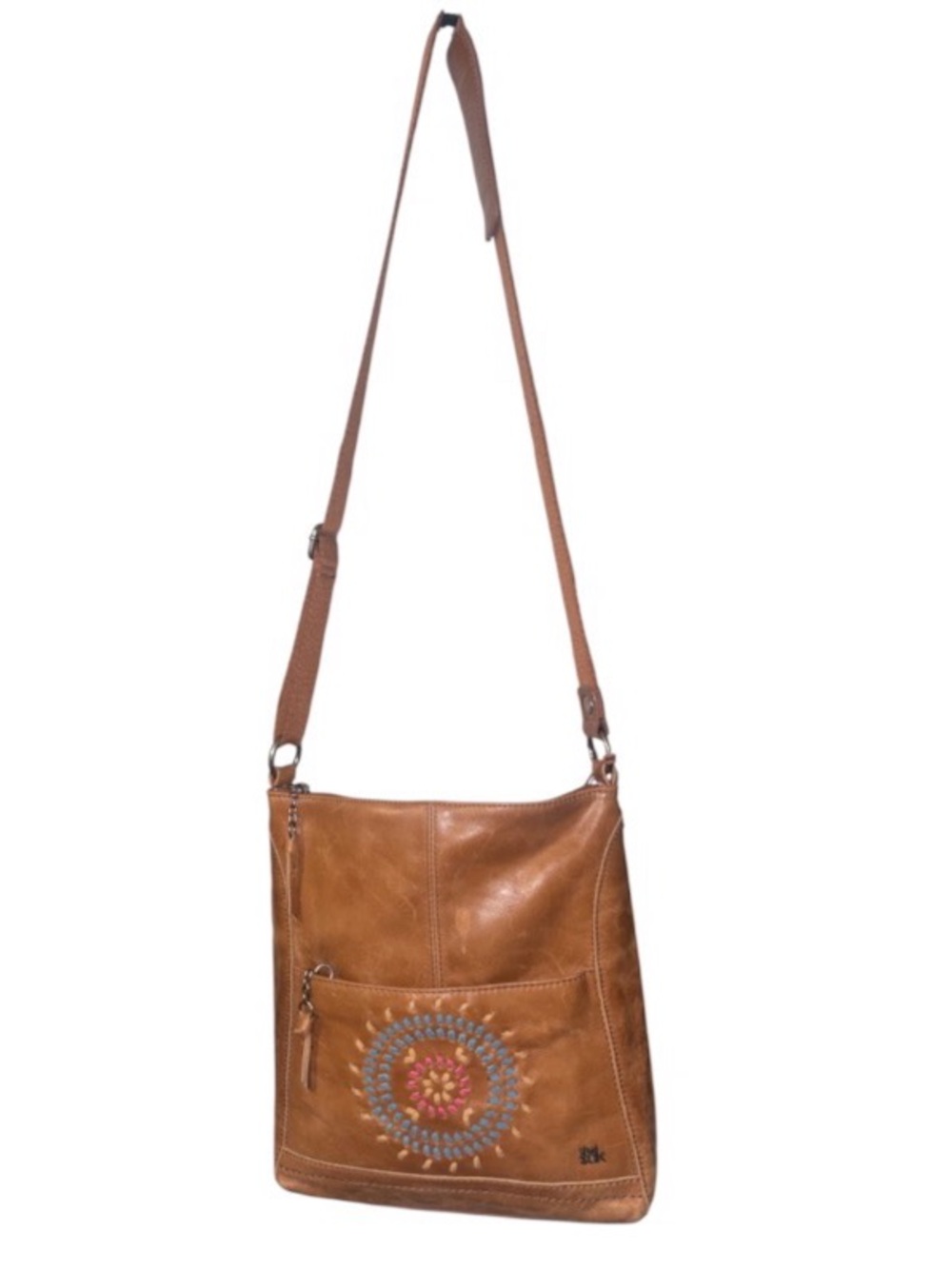 The Sak “Lucia” Crossbody Sunburst Tooled All Leather Bag